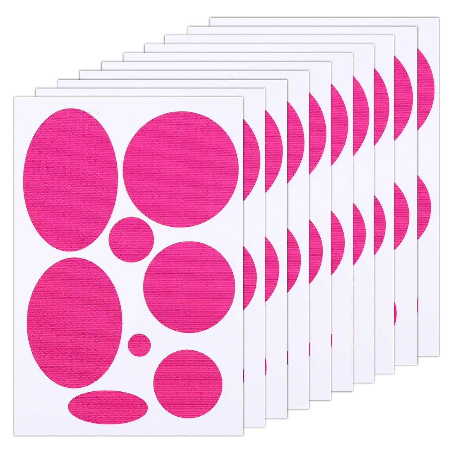 Parches de Reparación de Nylon Autoadhesivos XIHIRCD 80 Piezas Rosa