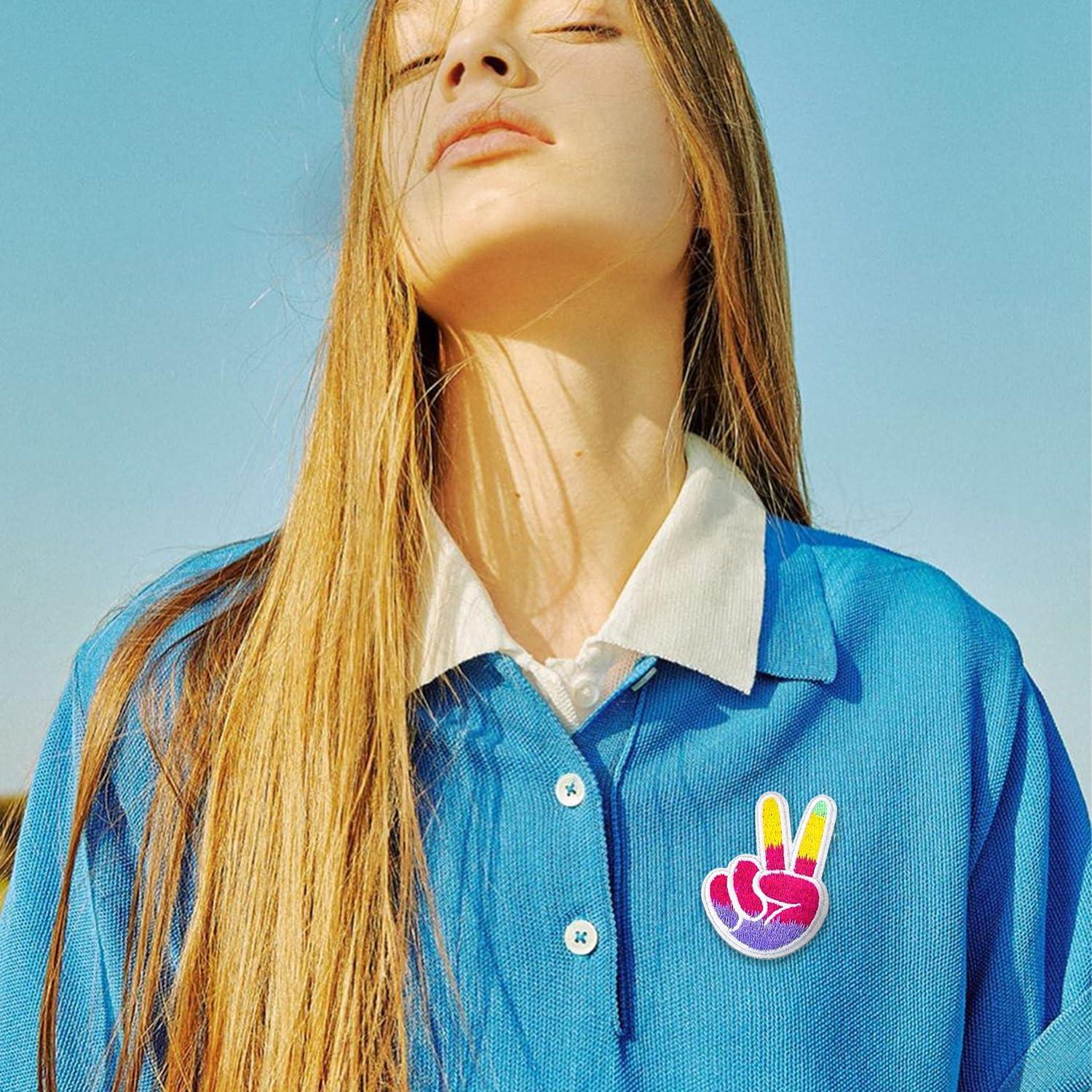 16 Piezas Parche Bordado ZESION para Ropa y Sombreros Amarillo