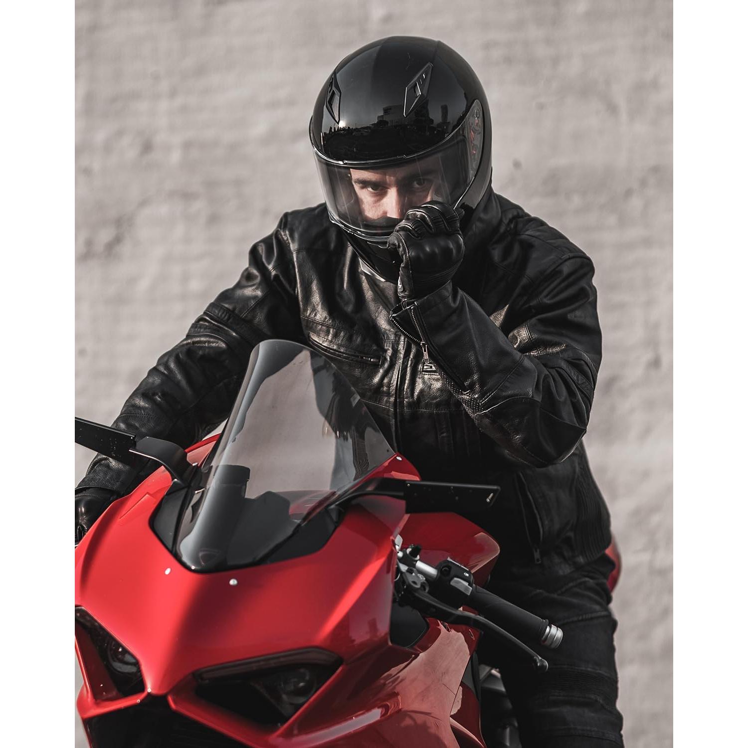 Casco de Moto ILM JK313 con 2 Visores y Bufanda Invierno