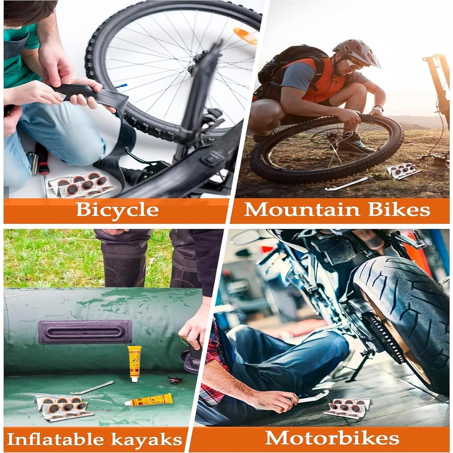 Kit de Reparación de Neumáticos de Bicicleta LECHI LC-004 - 39 Piezas