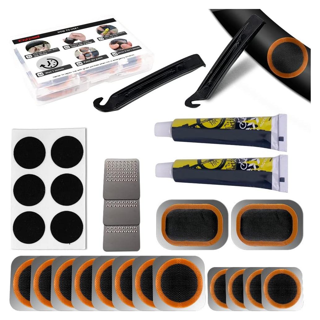 Kit de Reparación de Neumáticos Exppsaf - 14 Parches Vulcanizados