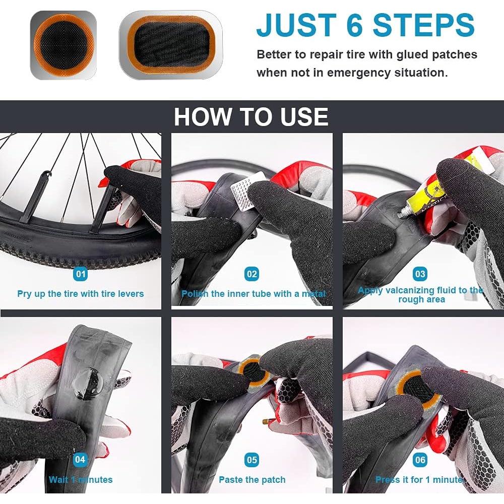 Kit de Reparación de Neumáticos Exppsaf - 14 Parches Vulcanizados