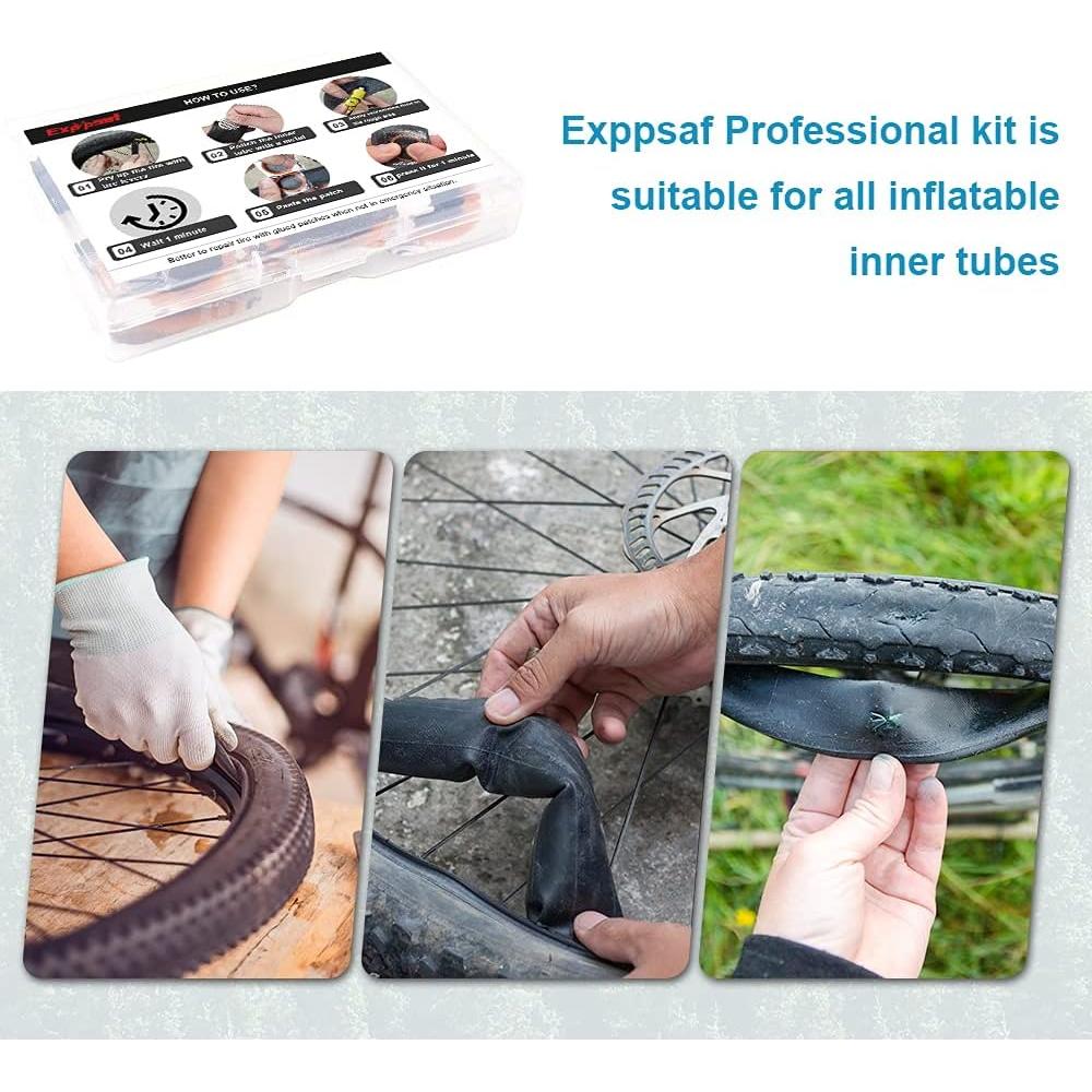 Kit de Reparación de Neumáticos Exppsaf - 14 Parches Vulcanizados