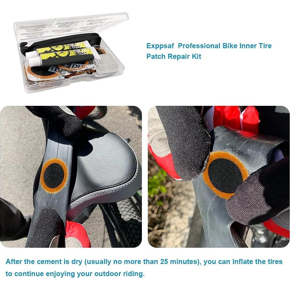 Kit de Reparación de Neumáticos Exppsaf - 14 Parches Vulcanizados