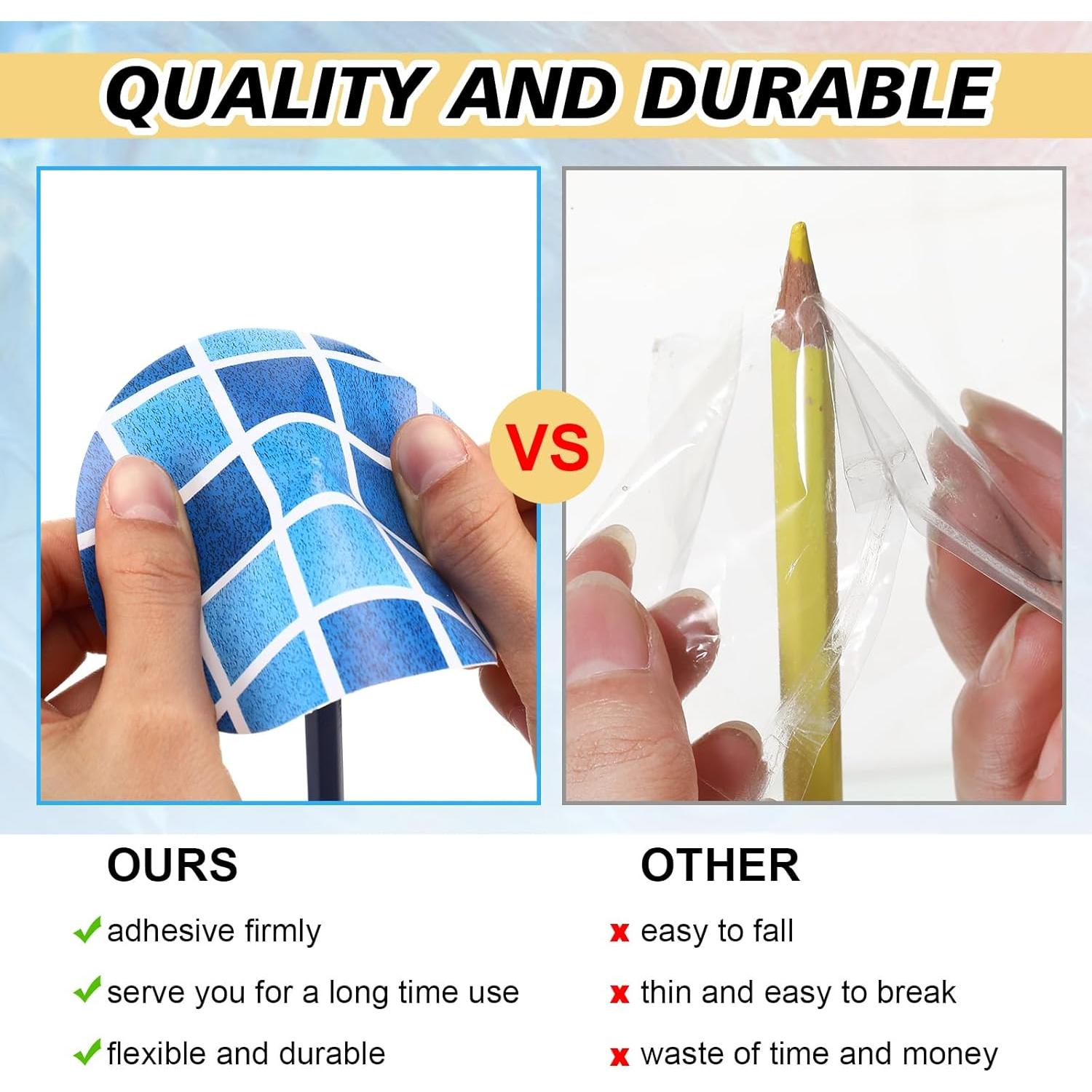 Kit de Reparación de Piscina Outus 24 Pcs Parches PVC 10 cm