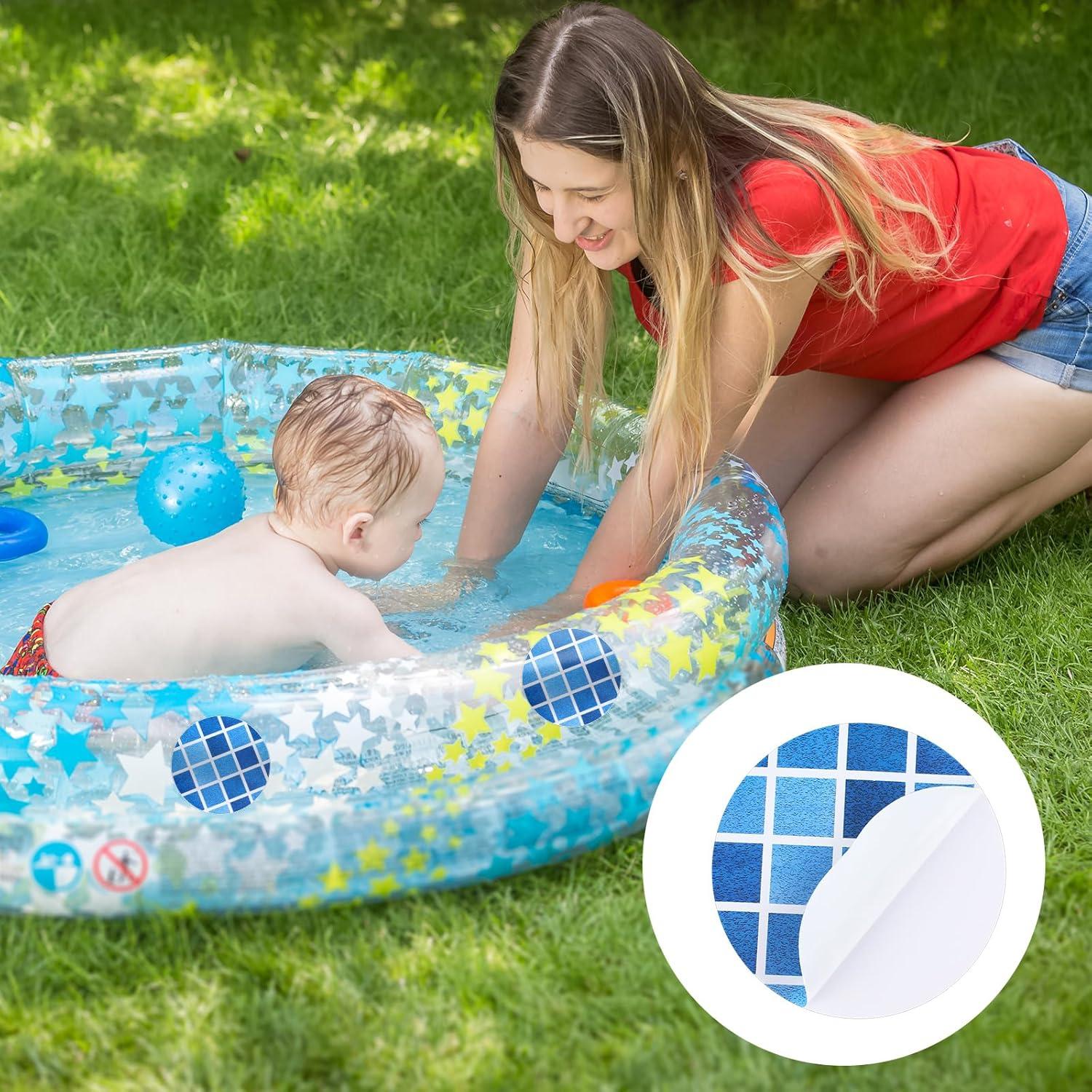 Kit de Reparación de Piscina Outus 24 Pcs Parches PVC 10 cm