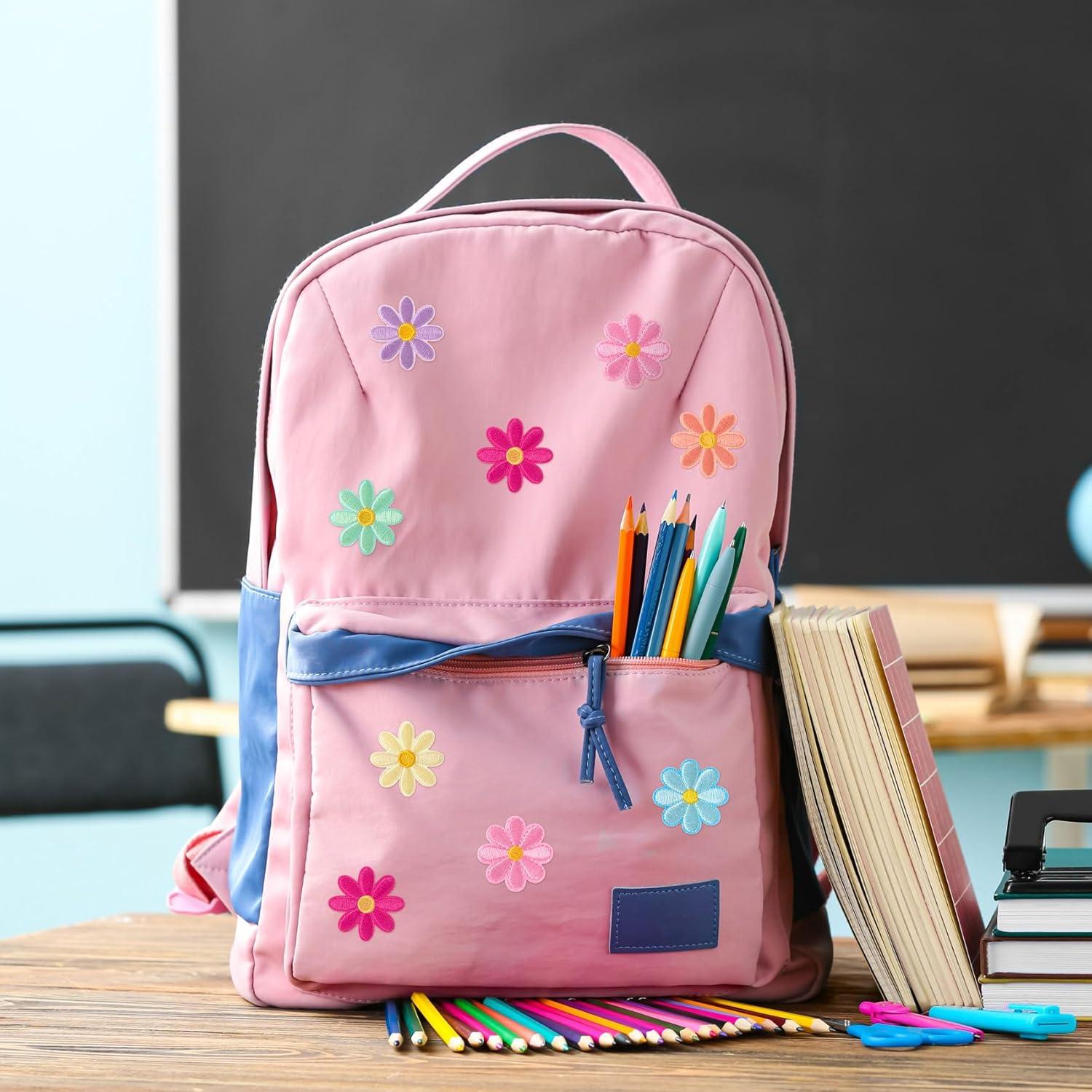 Parches Bordados de Flores PAGOW - 28 Pzs 4x4cm DIY