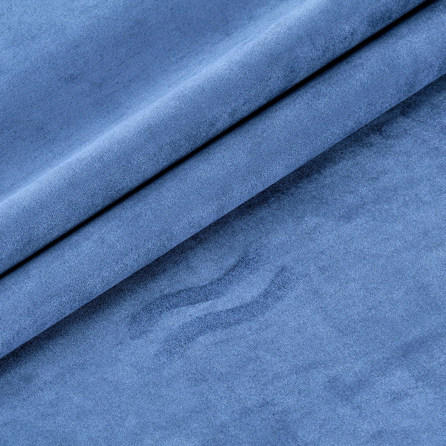 Parche Autoadhesivo de Suede Falso SiiRo 40.64x149.86cm Azul Cielo