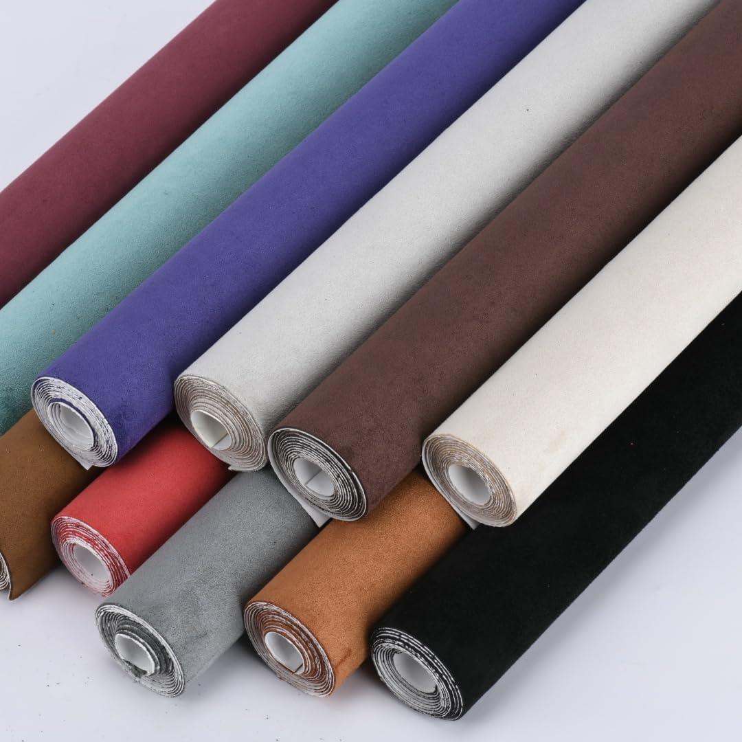 Parche Autoadhesivo de Suede Falso SiiRo 40.64x149.86cm Azul Cielo