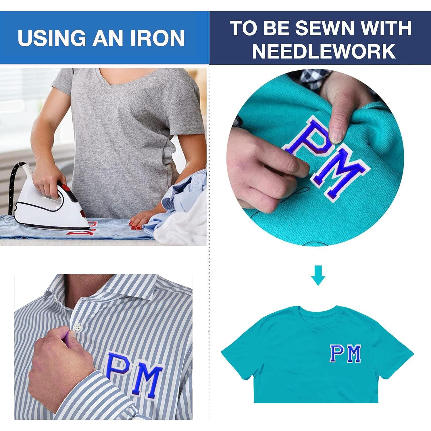 Parche de Letras y Números Plancha 72 Piezas bfuee Azul