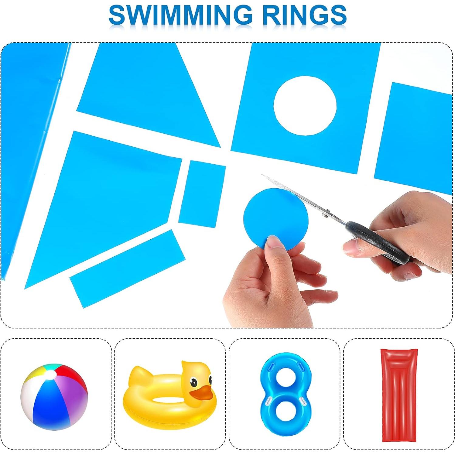 Kit de Reparación Autoadhesivo Syhood para Piscinas Inflables 124x86 cm Azul