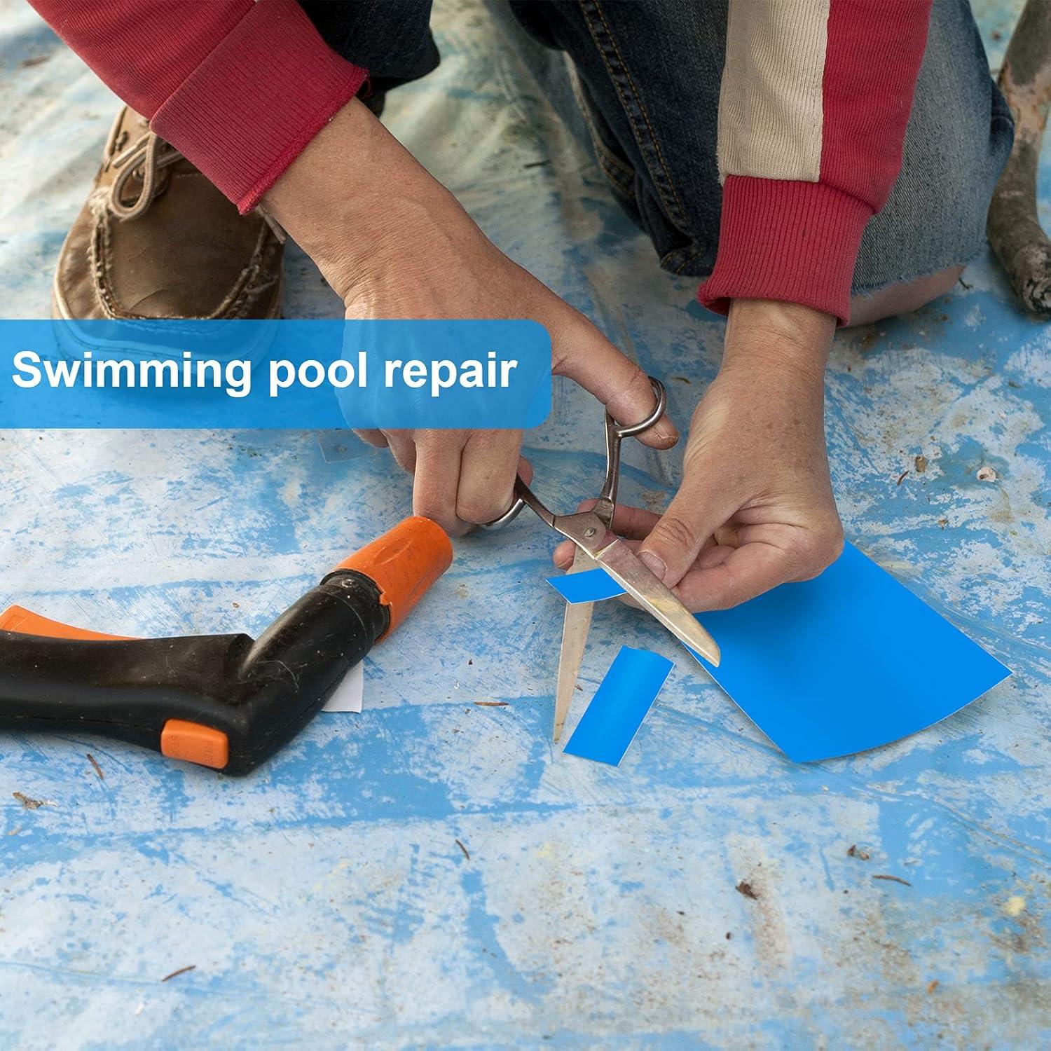 Kit de Reparación Autoadhesivo Syhood para Piscinas Inflables 124x86 cm Azul