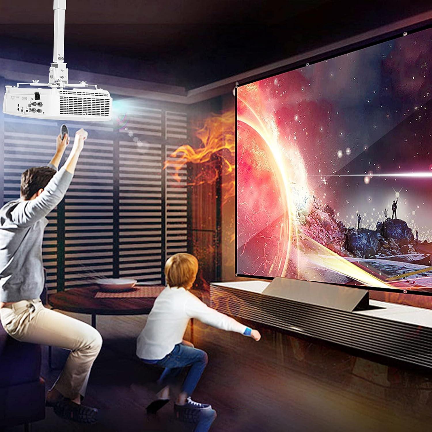 Soporte de Techo Ajustable para Proyector DAWASAPAT PM01 - Blanco