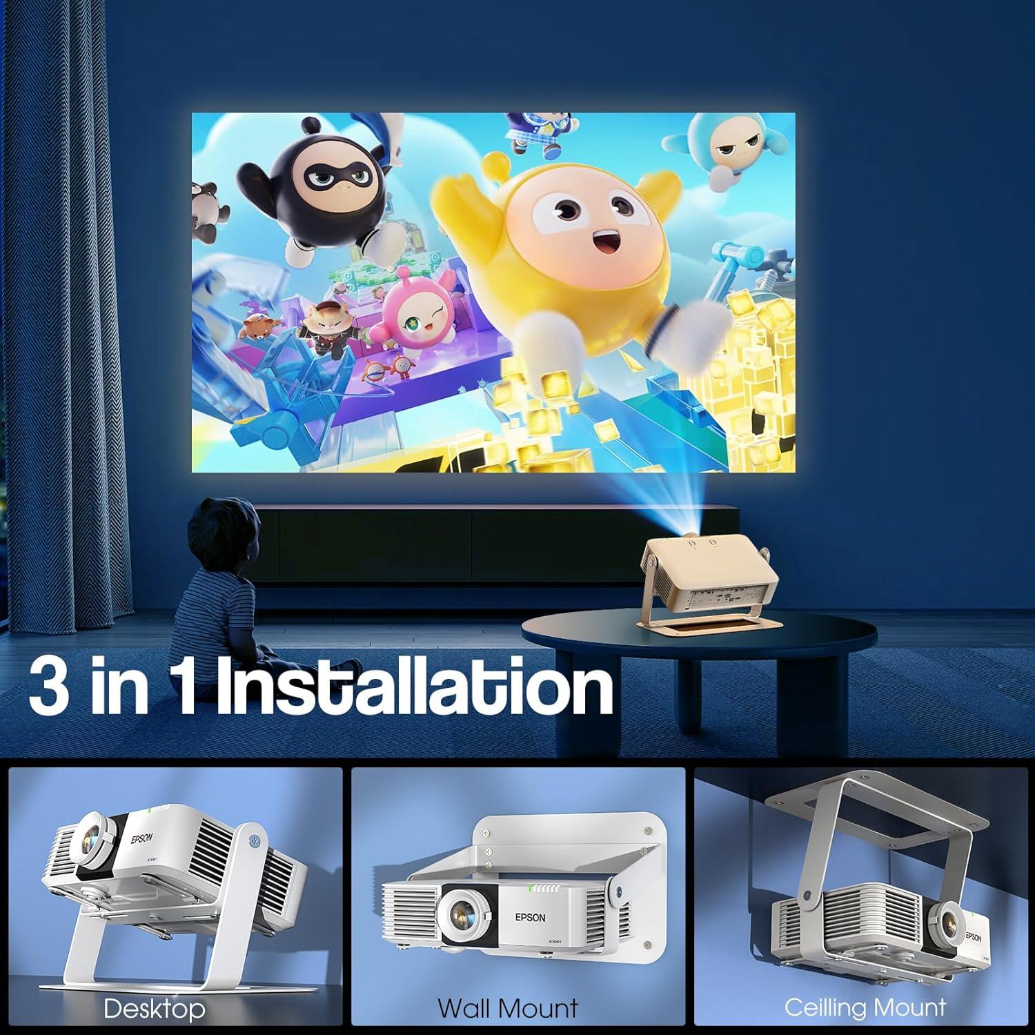 Soporte de Proyector Ajustable 360° DAWASAPAT Blanco