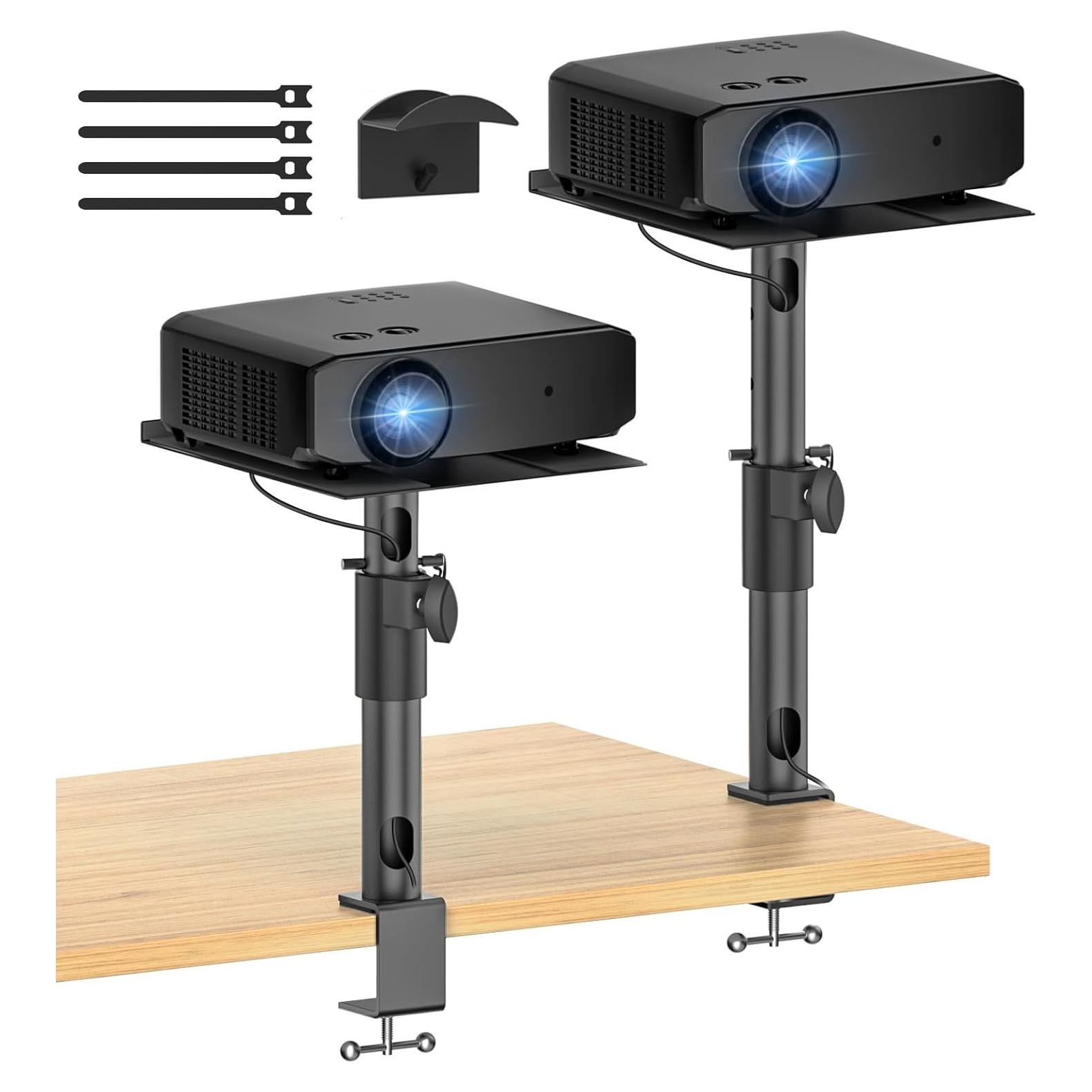 Soporte de Proyector de Escritorio Ajustable Yibracki 2 Paquetes