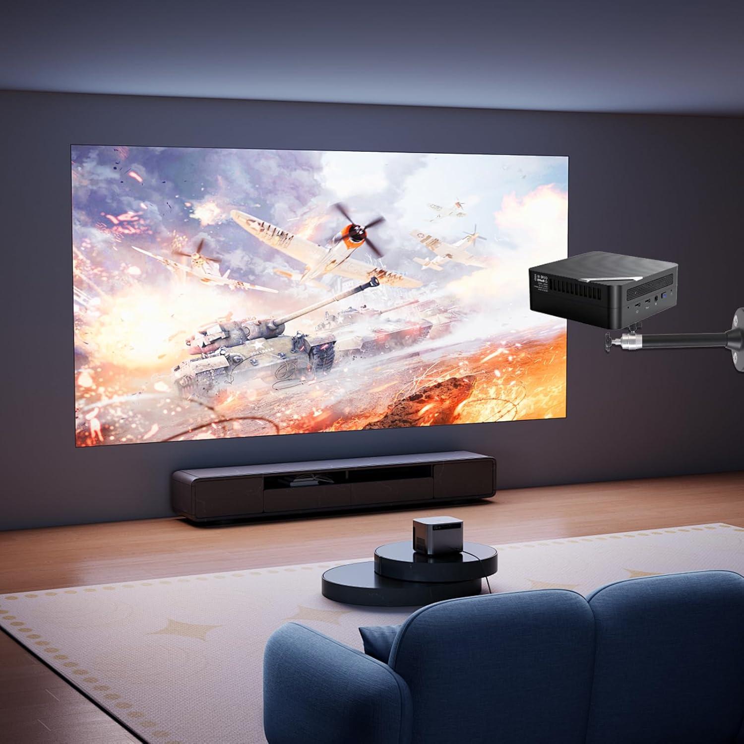 Soporte de Proyector de Techo Ajustable Zebrabox Negro