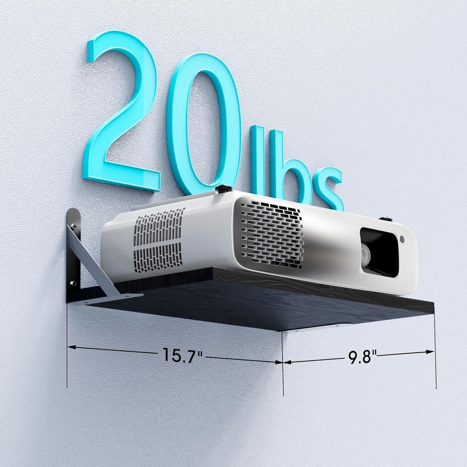 Estante Flotante para Proyector DAWASAPAT Negro 40x25cm
