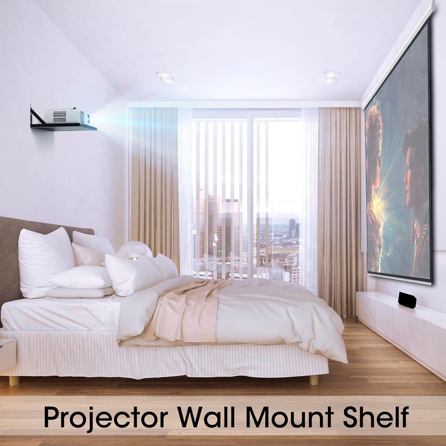 Estante Flotante para Proyector DAWASAPAT Negro 40x25cm