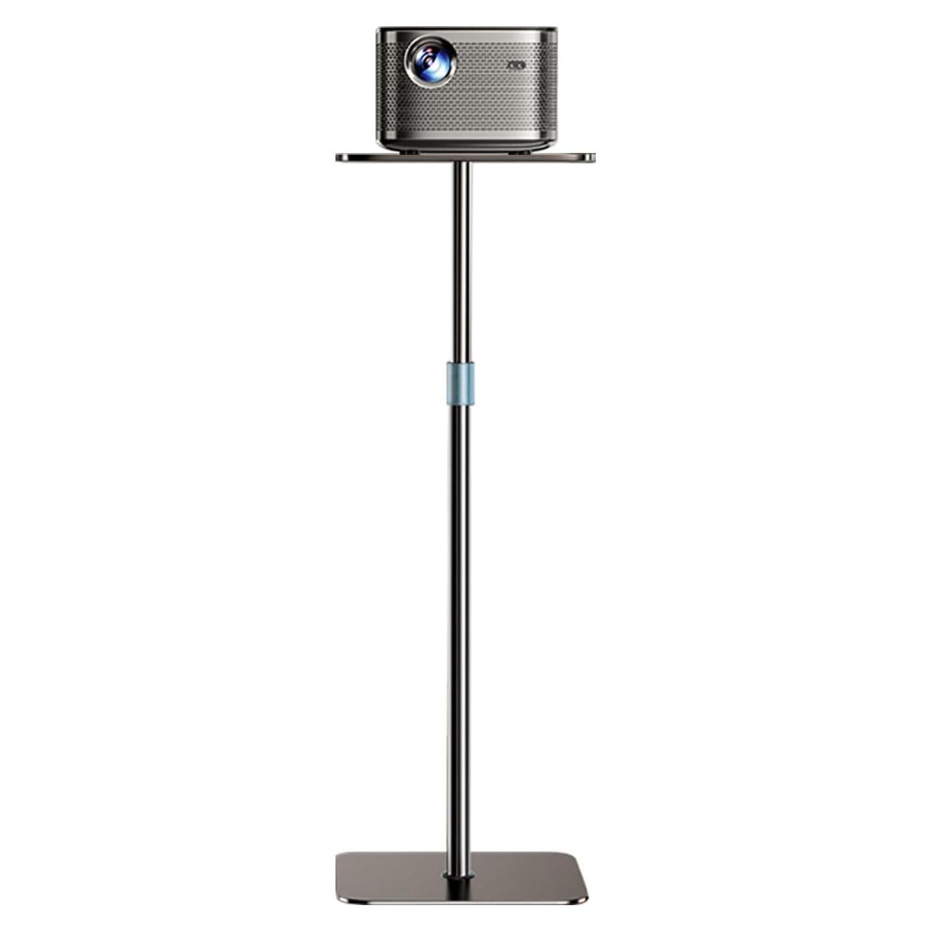 Projector Stand Adjustable Height 41" to 63" Projector Floor Stand with Tray Projector Shelf Stand for Presentations, Home Movie, Studio, Office