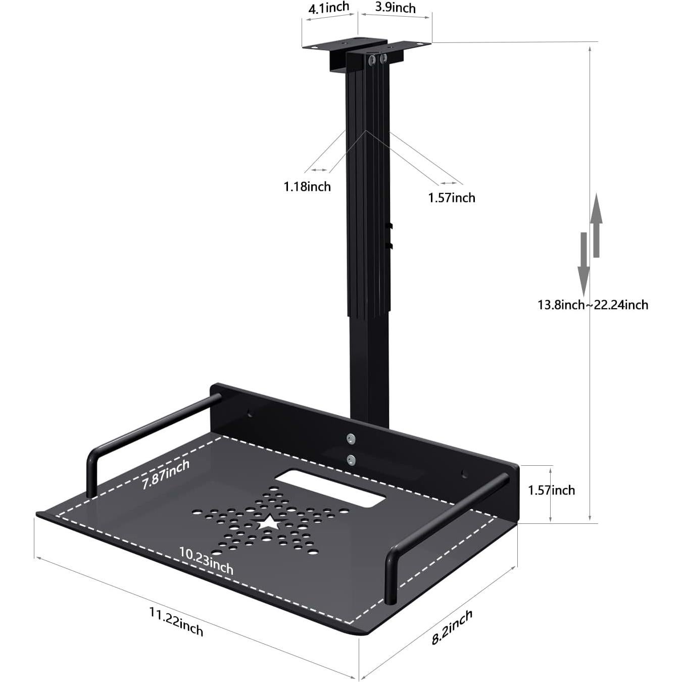 Soporte de Techo Universal JGPIN para Proyector 29-56 cm