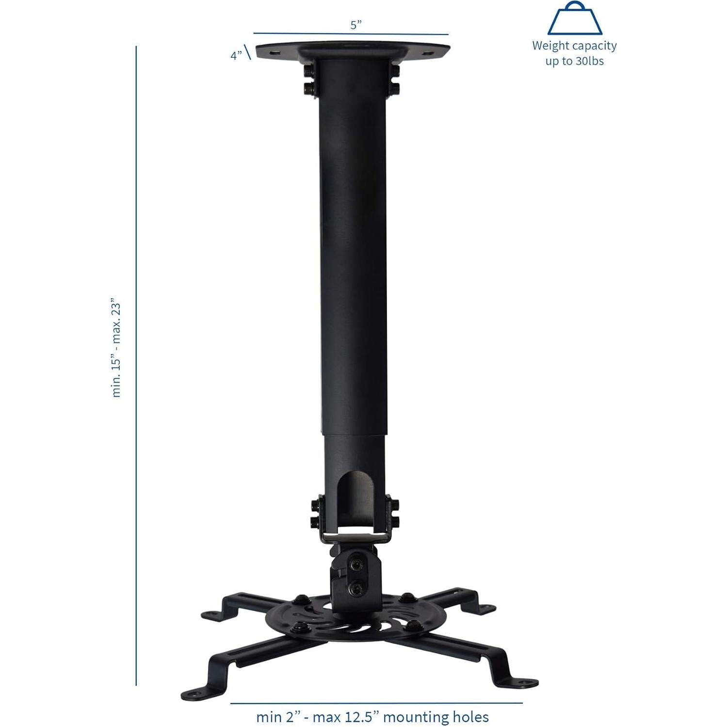 Soporte de Proyector de Techo VIVO MOUNT-VP02B Ajustable 13.61 kg