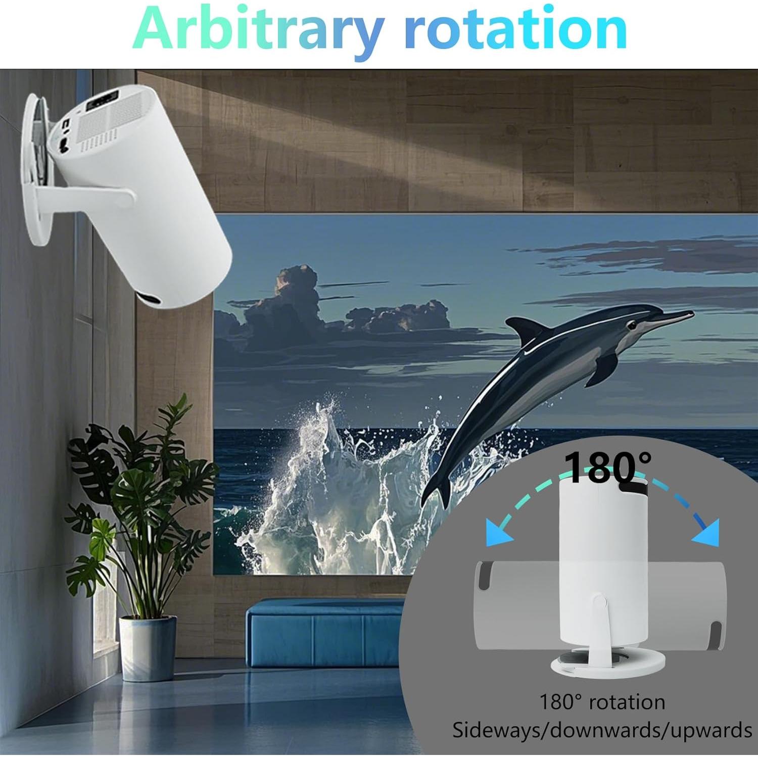 Soporte de Techo para Proyector HY300PRO - Metalico, 180° Ajustable