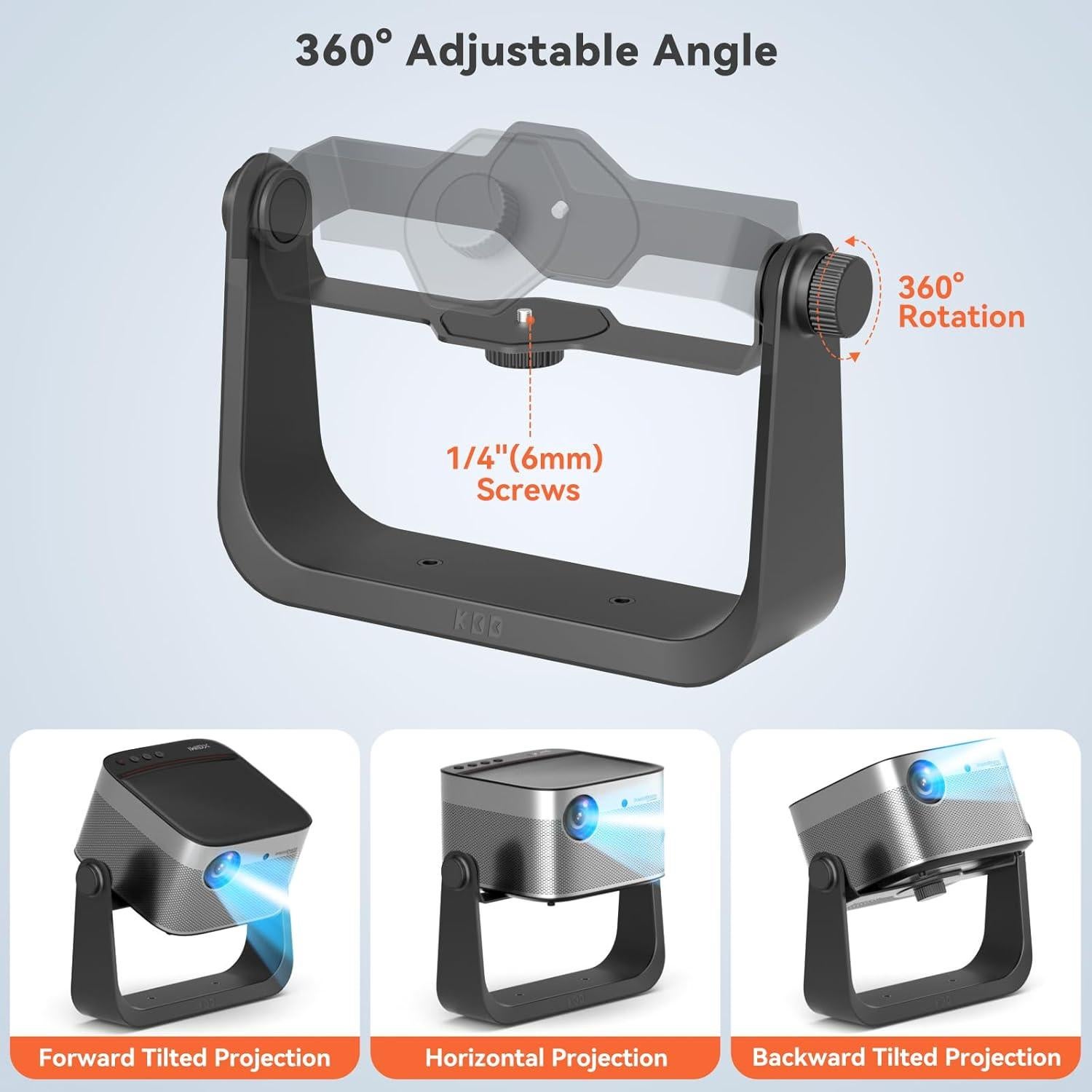 Soporte de Proyector KDD Ajustable 360° para Techo y Pared
