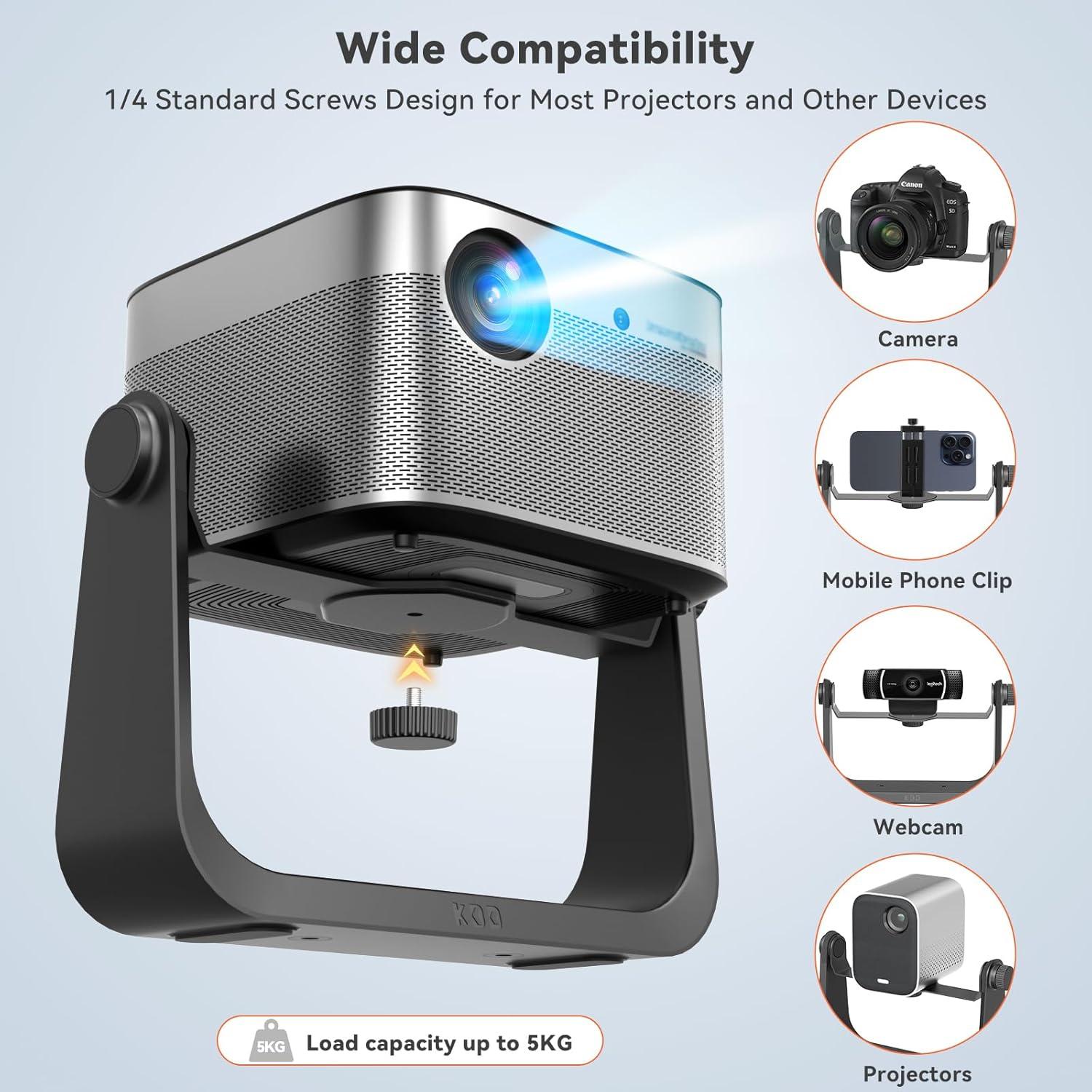 Soporte de Proyector KDD Ajustable 360° para Techo y Pared