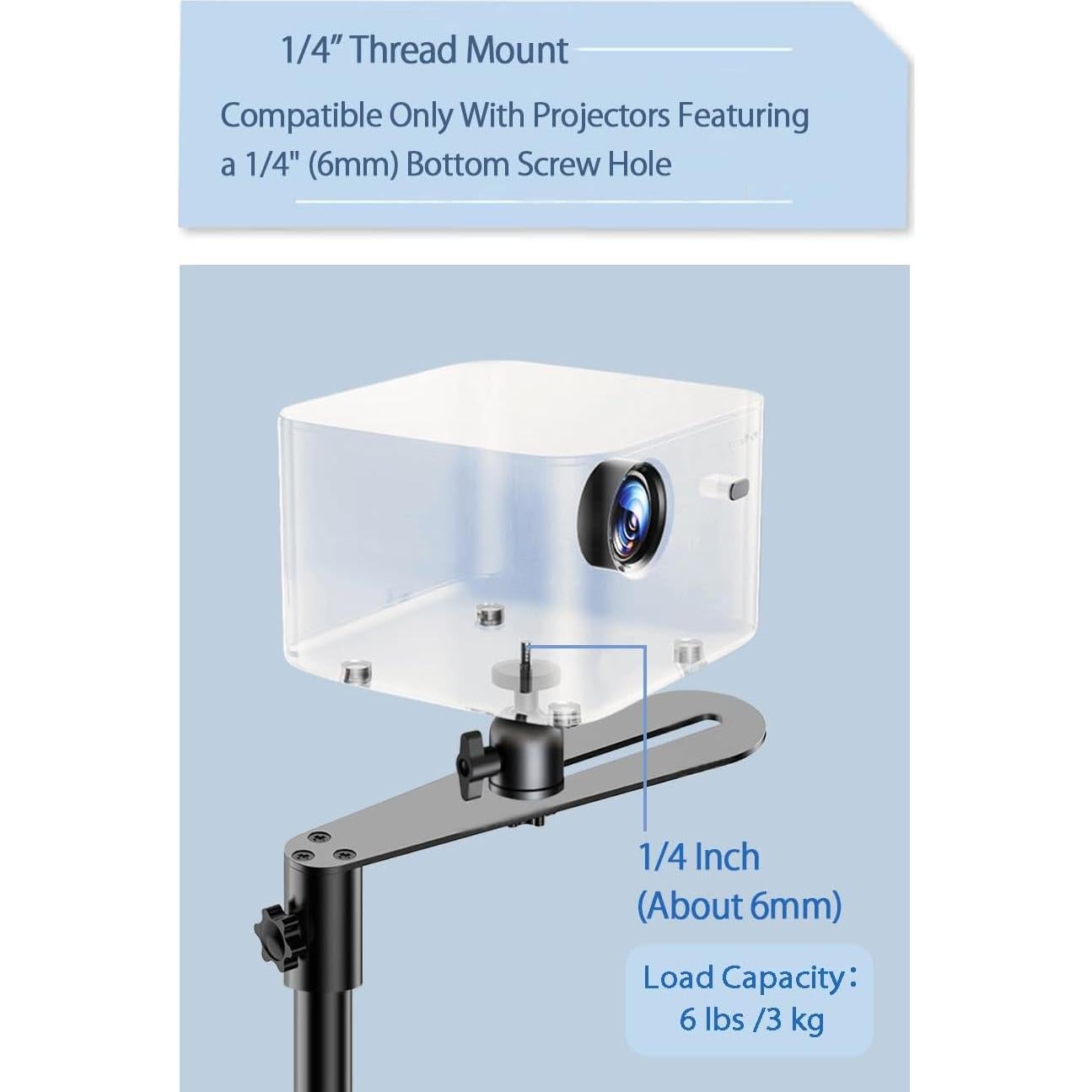 Soporte de Proyector de Piso HIBORI Altura Ajustable 40-122 cm