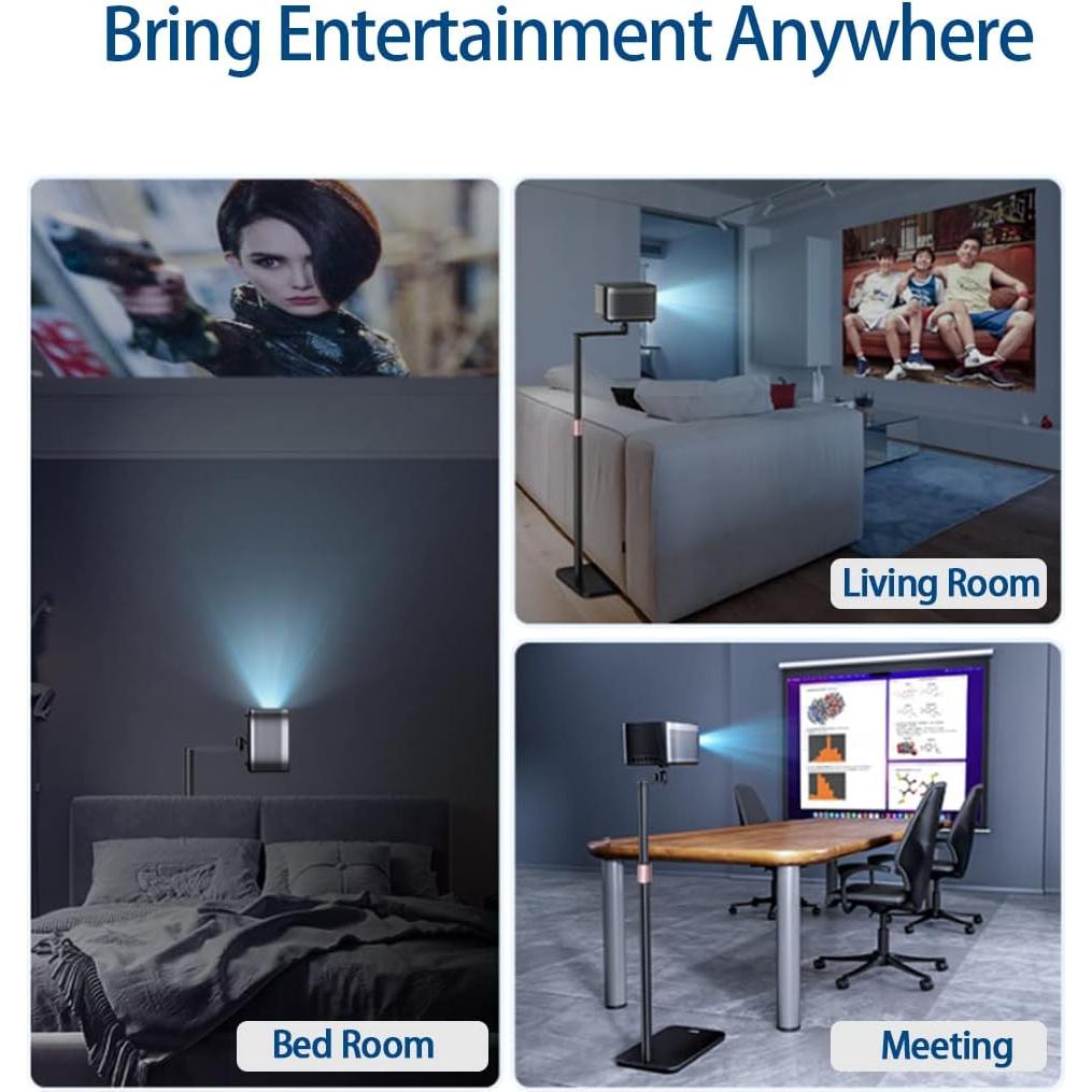 Soporte de Proyector de Piso HIBORI Altura Ajustable 40-122 cm