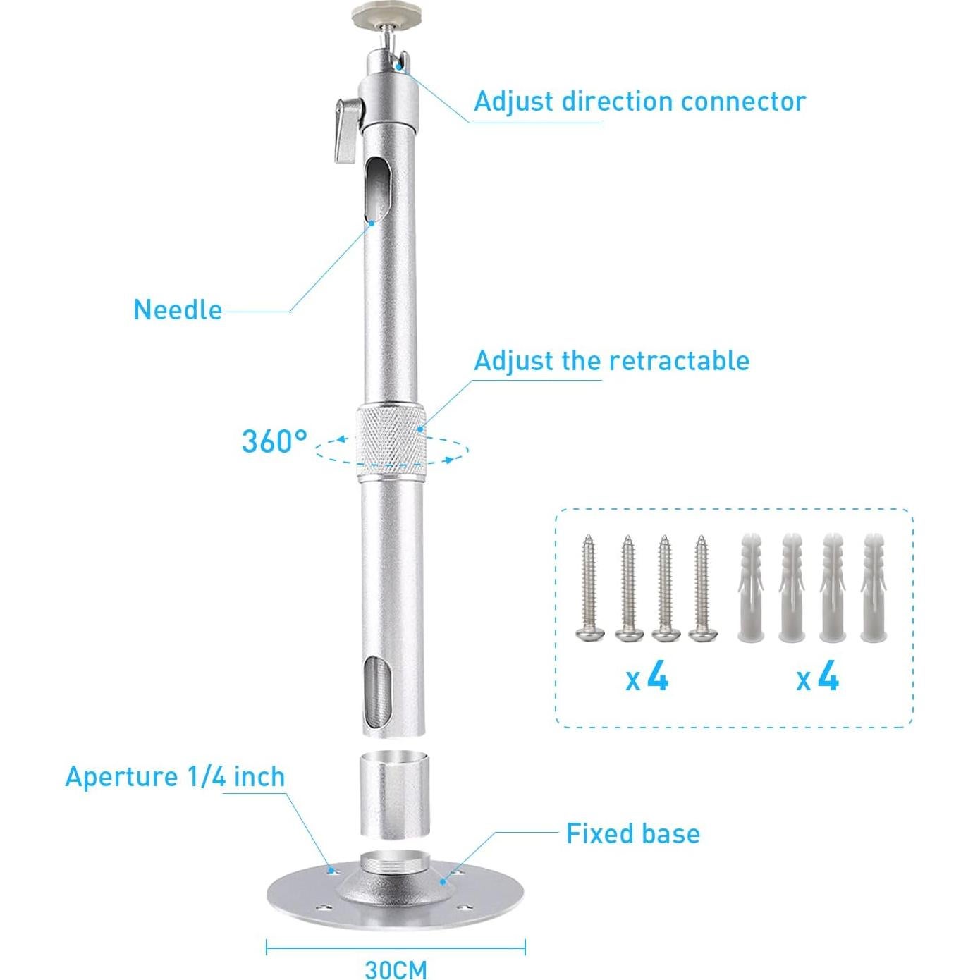 Soporte Universal para Proyector NIERBO Ajustable 30-50 cm 5 kg