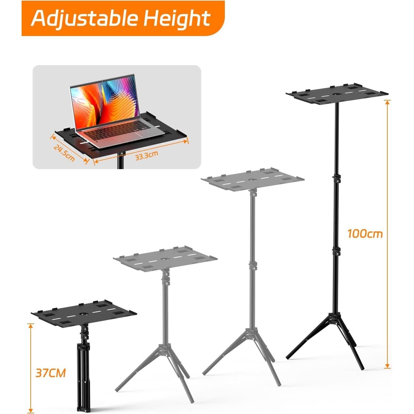 Soporte de Proyector Tripode FUDONI Ajustable 37cm a 100cm