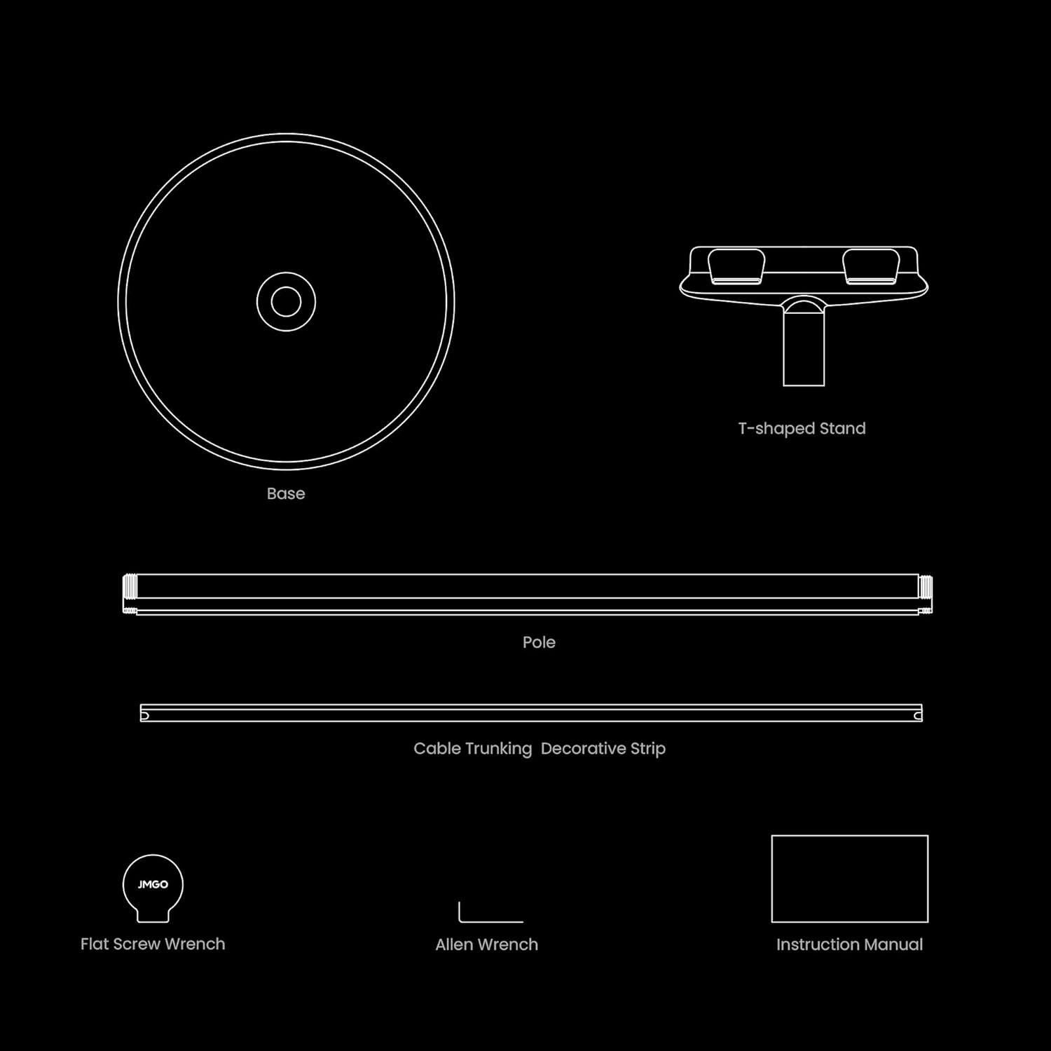 Soporte de Piso Ajustable para Proyector JMGO N1S Pro Ultra