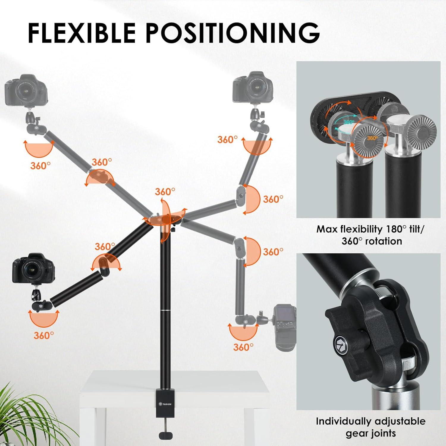 Soporte de Mesa para Cámara TARION TKA01-L Ajustable 3kg