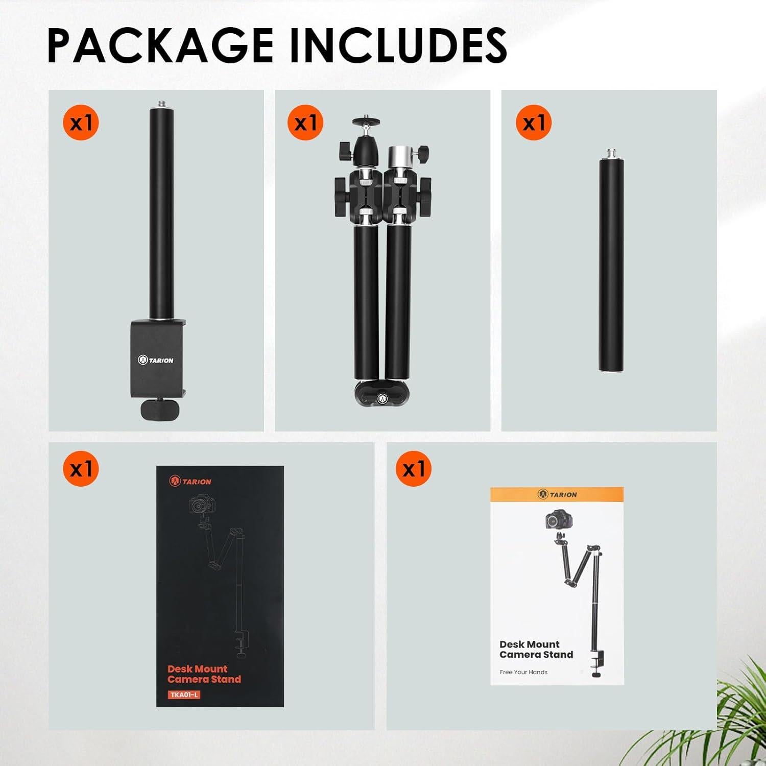 Soporte de Mesa para Cámara TARION TKA01-L Ajustable 3kg