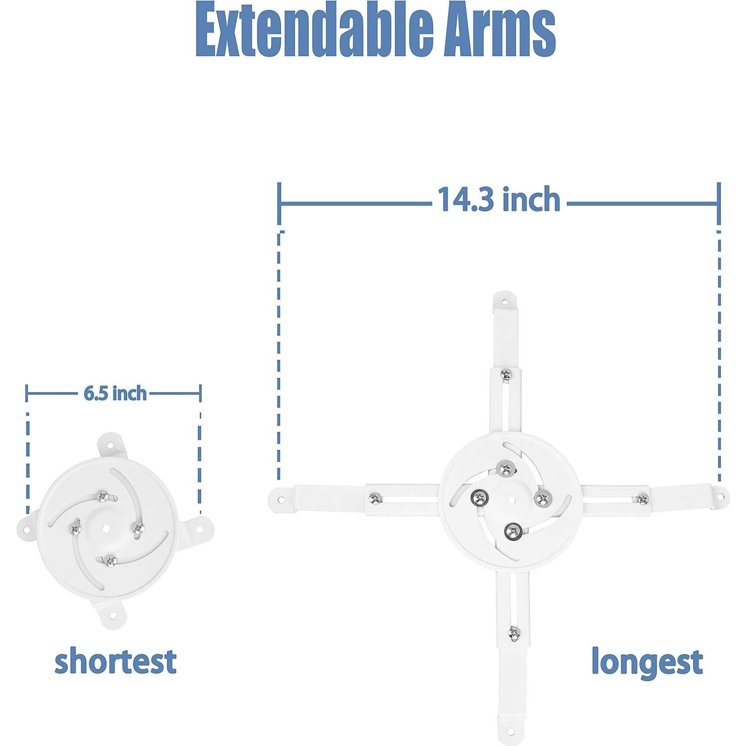 Soporte de Techo DYNAVISTA para Proyector Ajustable 15kg