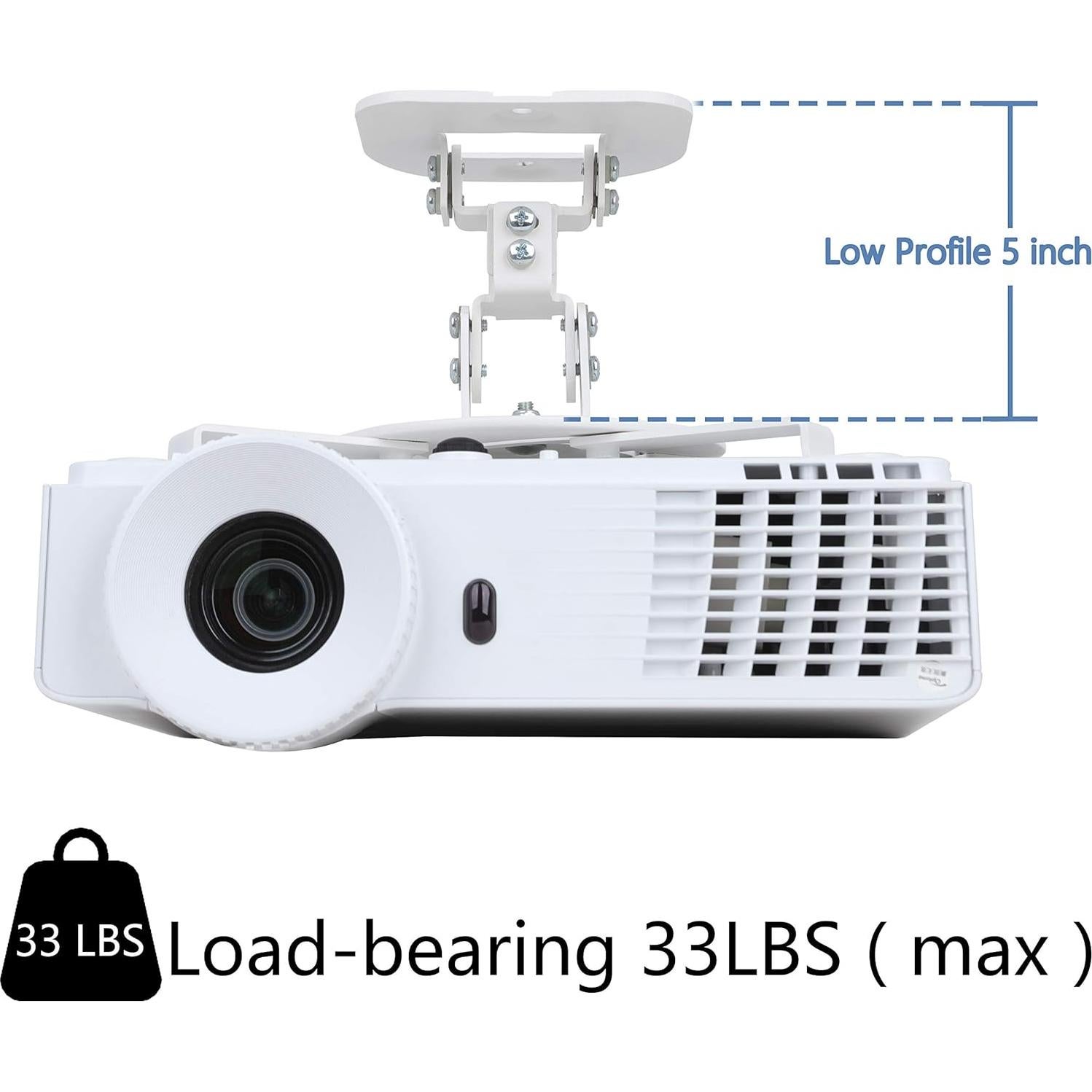 Soporte de Techo DYNAVISTA para Proyector Ajustable 15kg