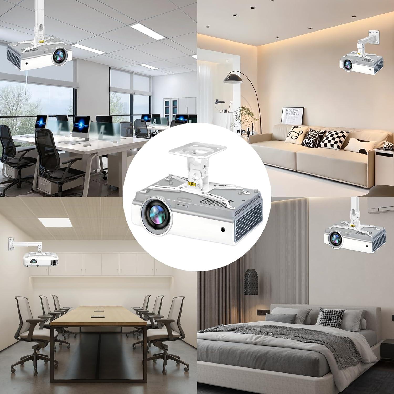 Soporte de Proyector 2-Be-Best Ajustable 40-60cm Blanco