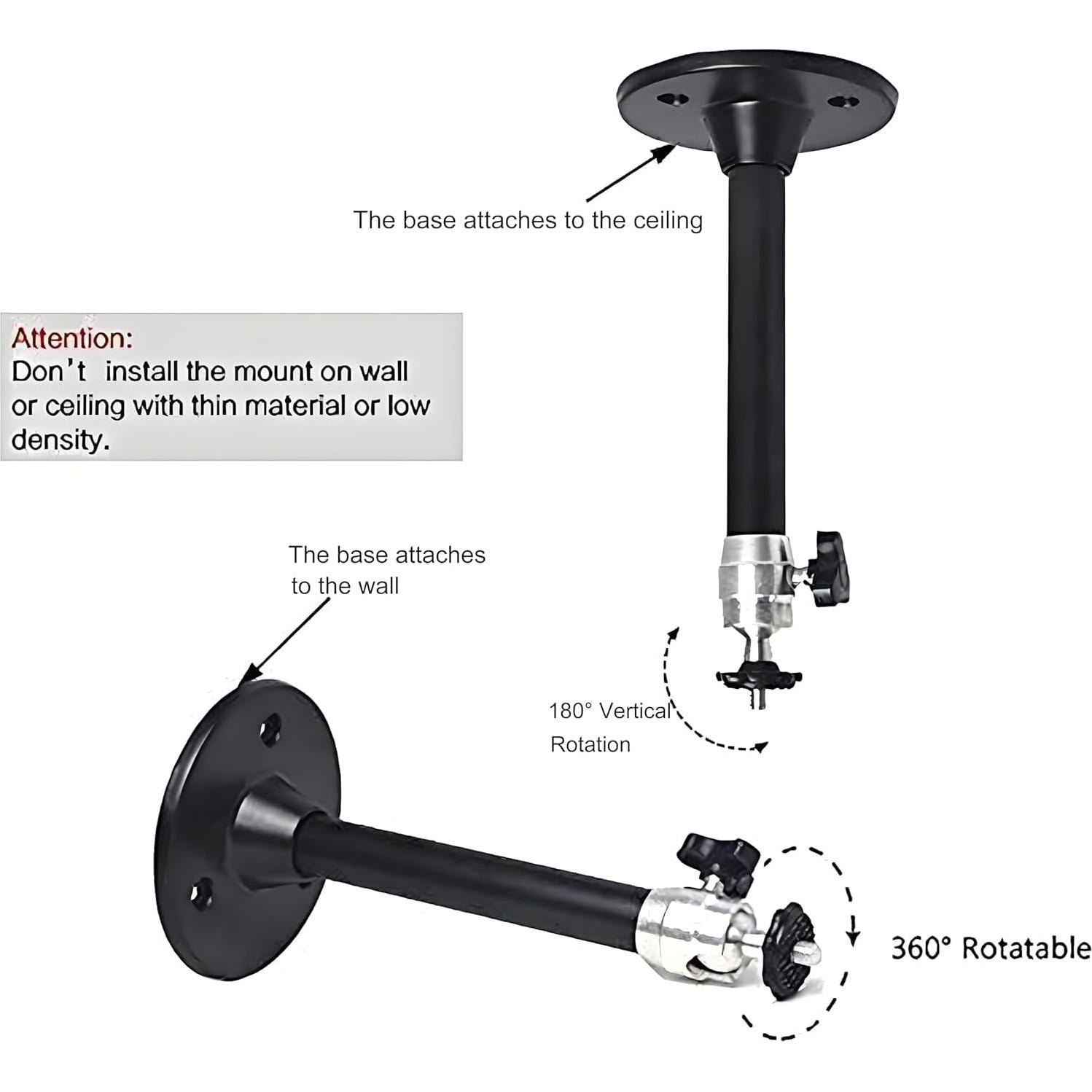 Soporte de Proyector Mini 2-Be-Best Ajustable 20 cm Negro