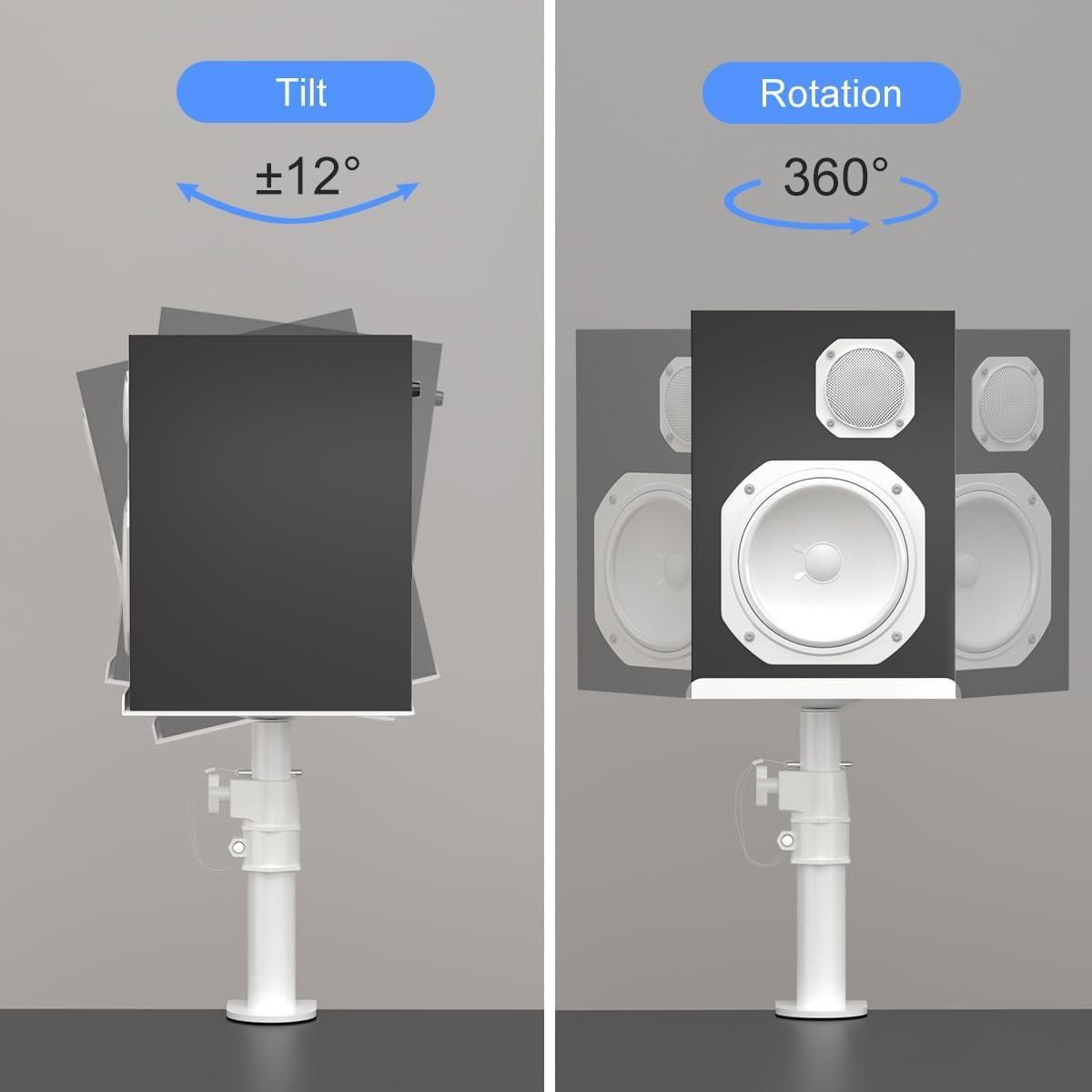 Soporte de Altavoz Ajustable Suptek SDM001 Blanco - 2 Paquete