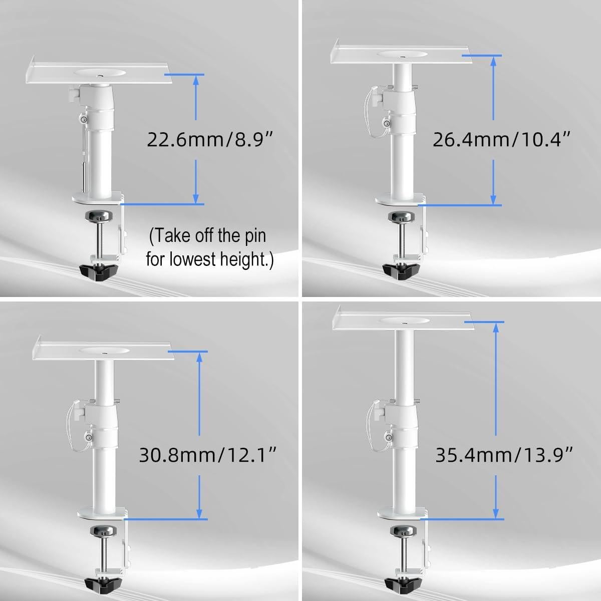 Soporte de Altavoz Ajustable Suptek SDM001 Blanco - 2 Paquete