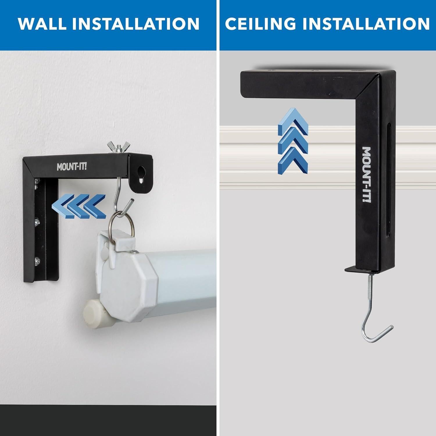 Soporte de Pared para Pantalla de Proyector Mount-It! Negro 30 Kg