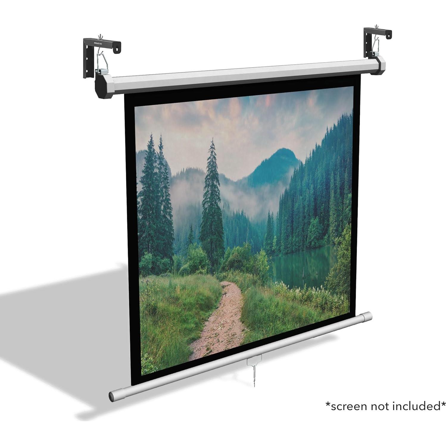 Soporte de Pared para Pantalla de Proyector Mount-It! Negro 30 Kg