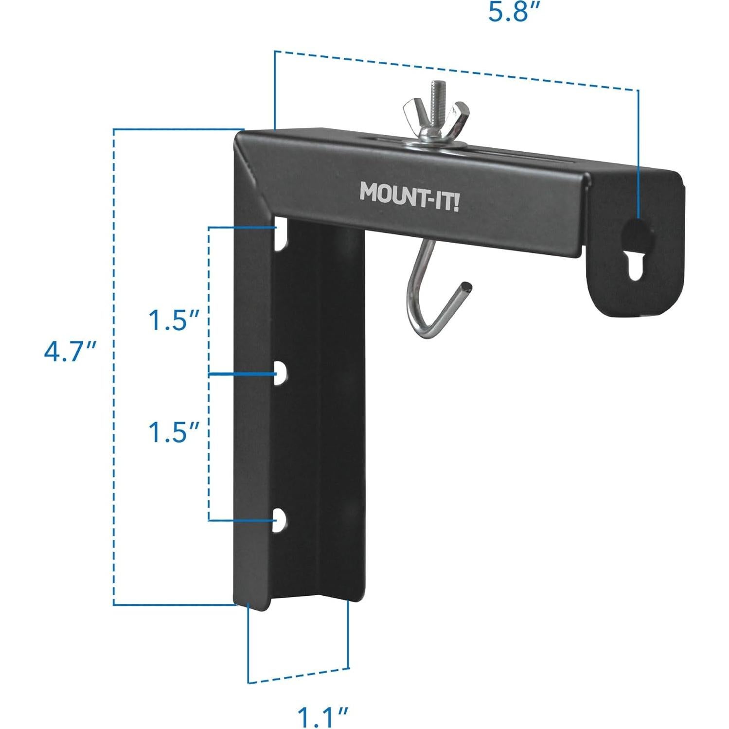 Soporte de Pared para Pantalla de Proyector Mount-It! Negro 30 Kg