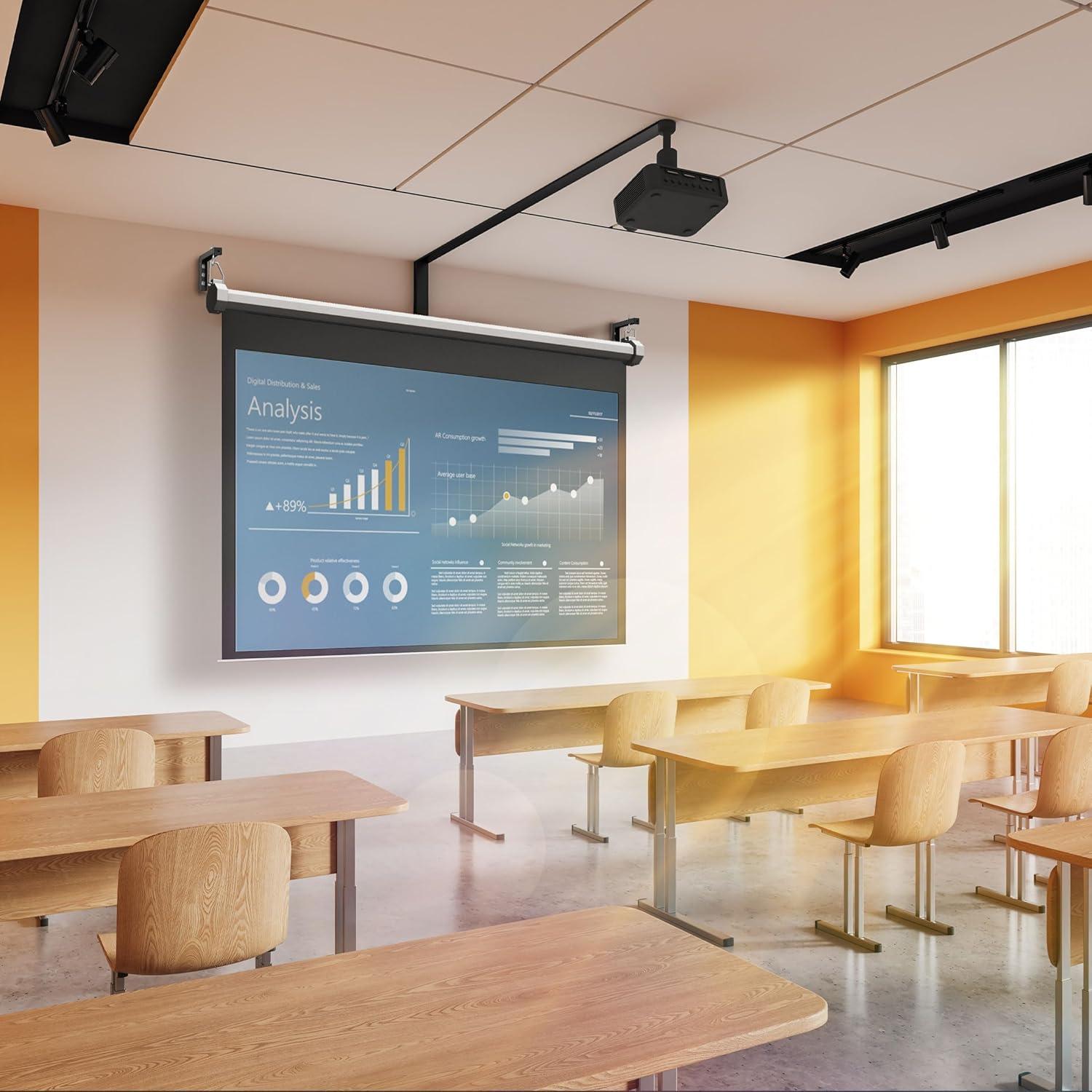 Soporte de Pared para Pantalla de Proyector Mount-It! Negro 30 Kg