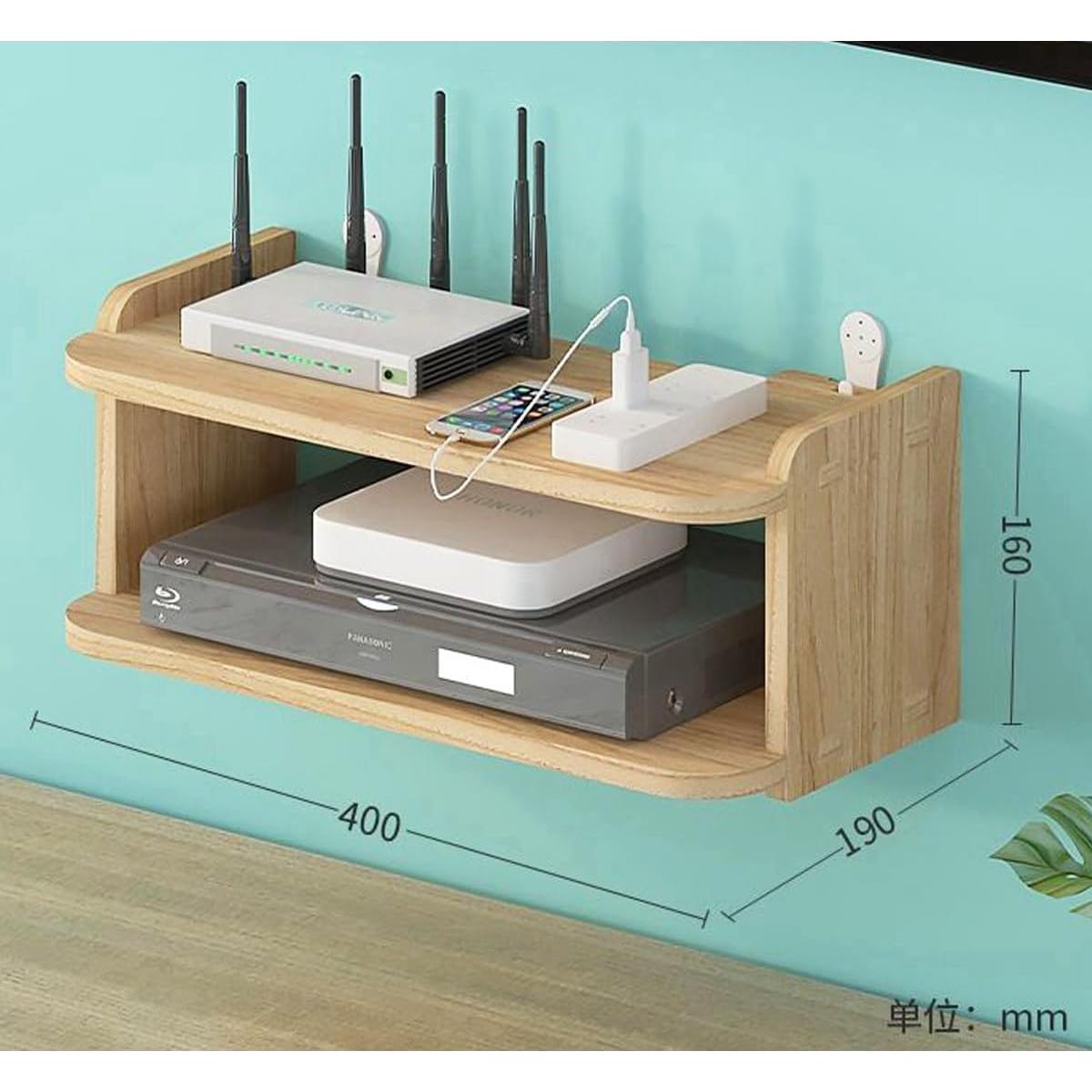Estante Flotante de Madera YIYUESHIJIU para Proyector y Router