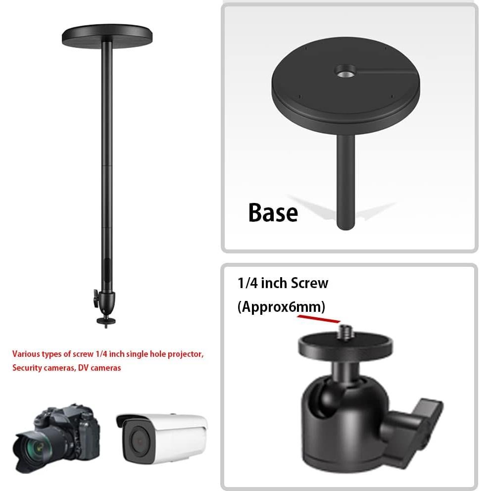 Soporte de Proyector de Techo HVAYING ZM-40 Rotación 360° 5kg