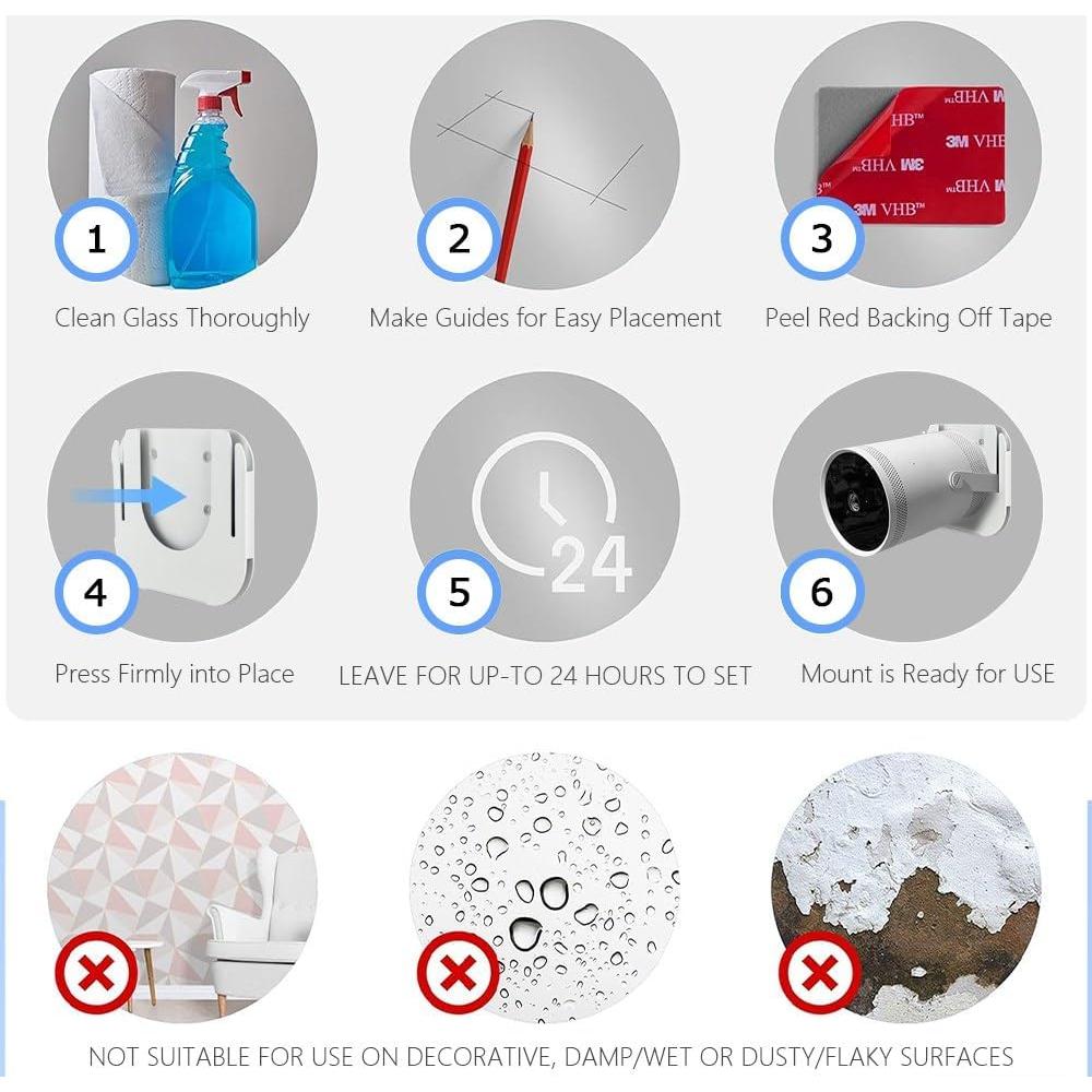 Soporte de Pared Sin Taladro Chanvoo para Proyector Samsung Freestyle