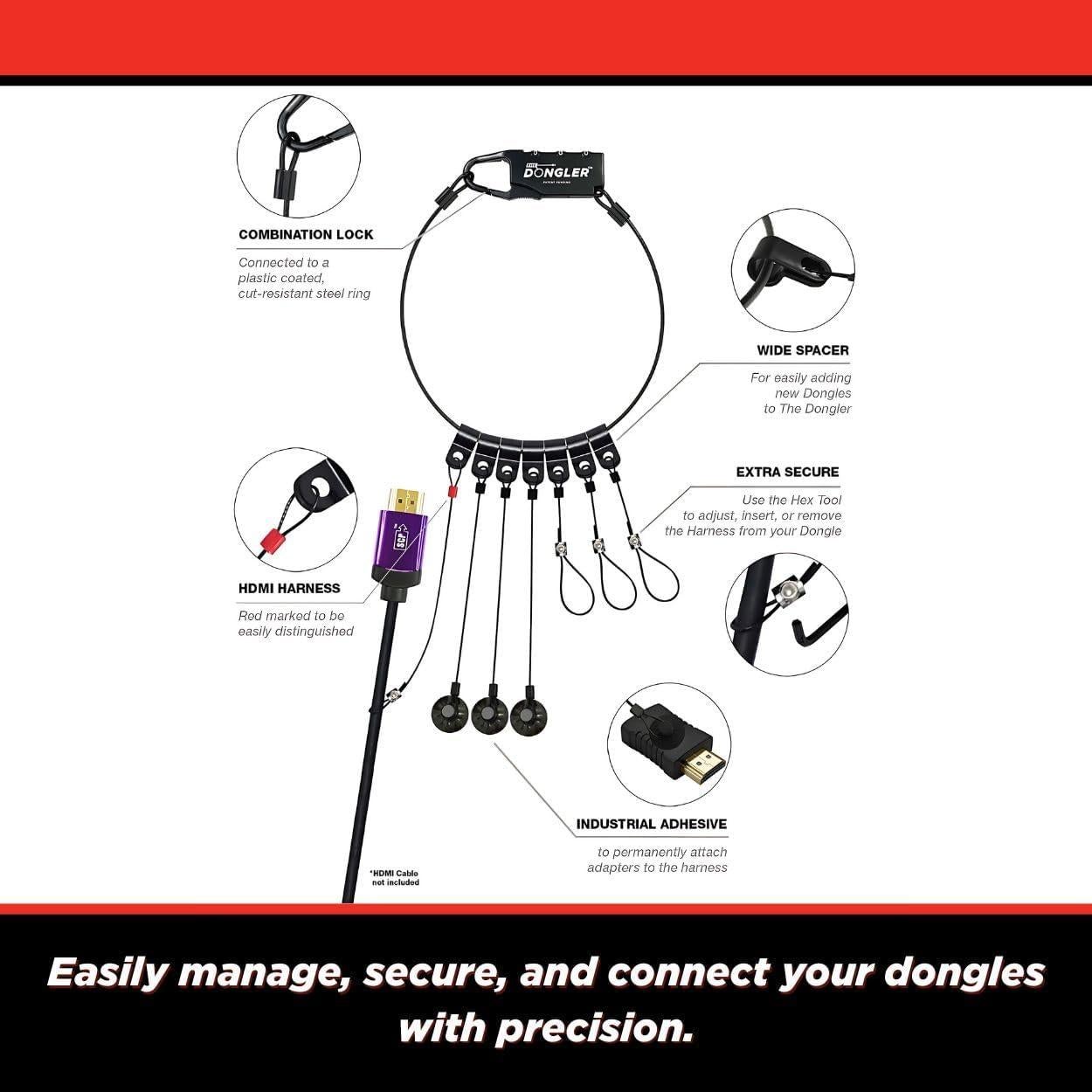 Soporte Universal para Dongles SimplyAV DO-U001 con Candado