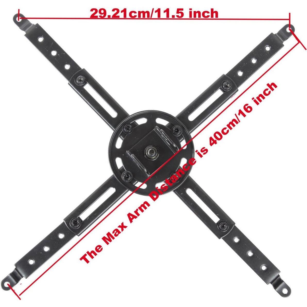 Soporte de Techo para Proyector VideoSecu PJ1B Inclinable 10 kg